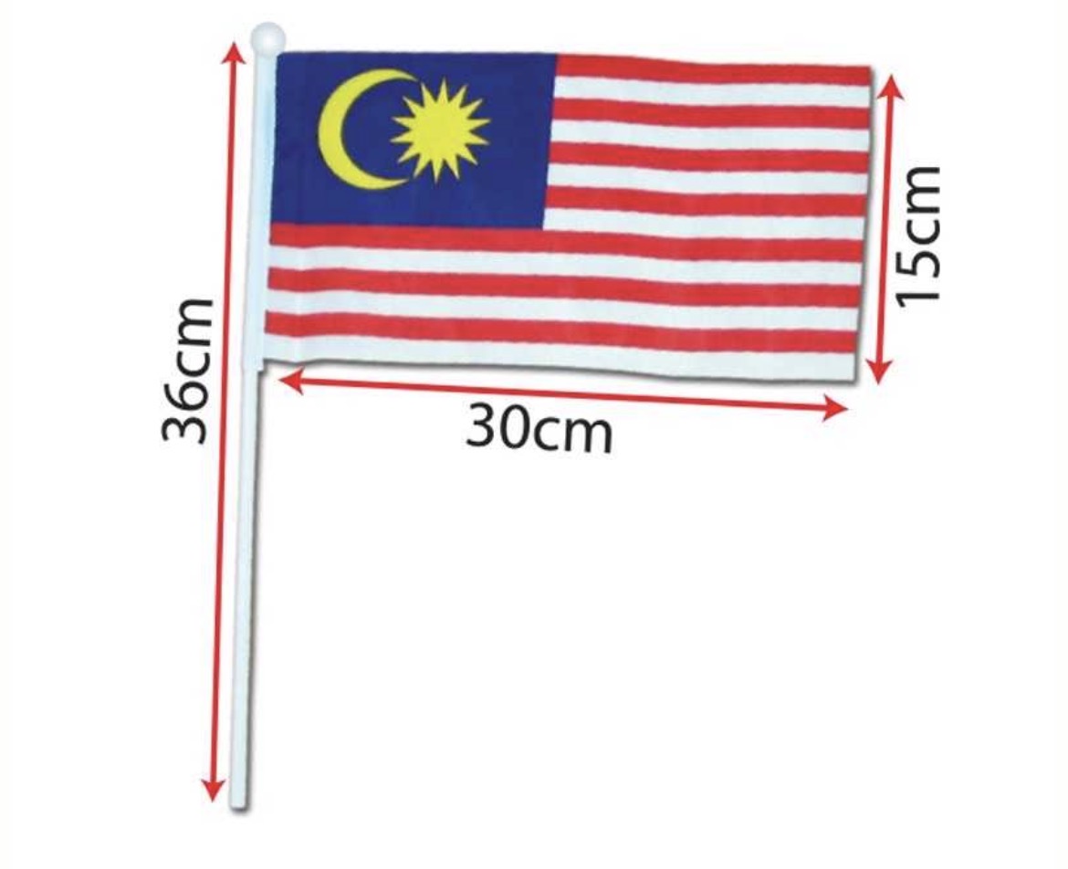 Malaysia Hand Hold Flag (L)
