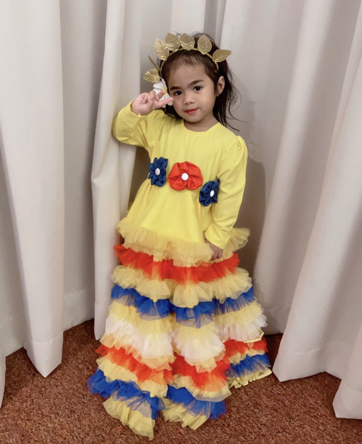 Dress Kembang Bunga Kuning