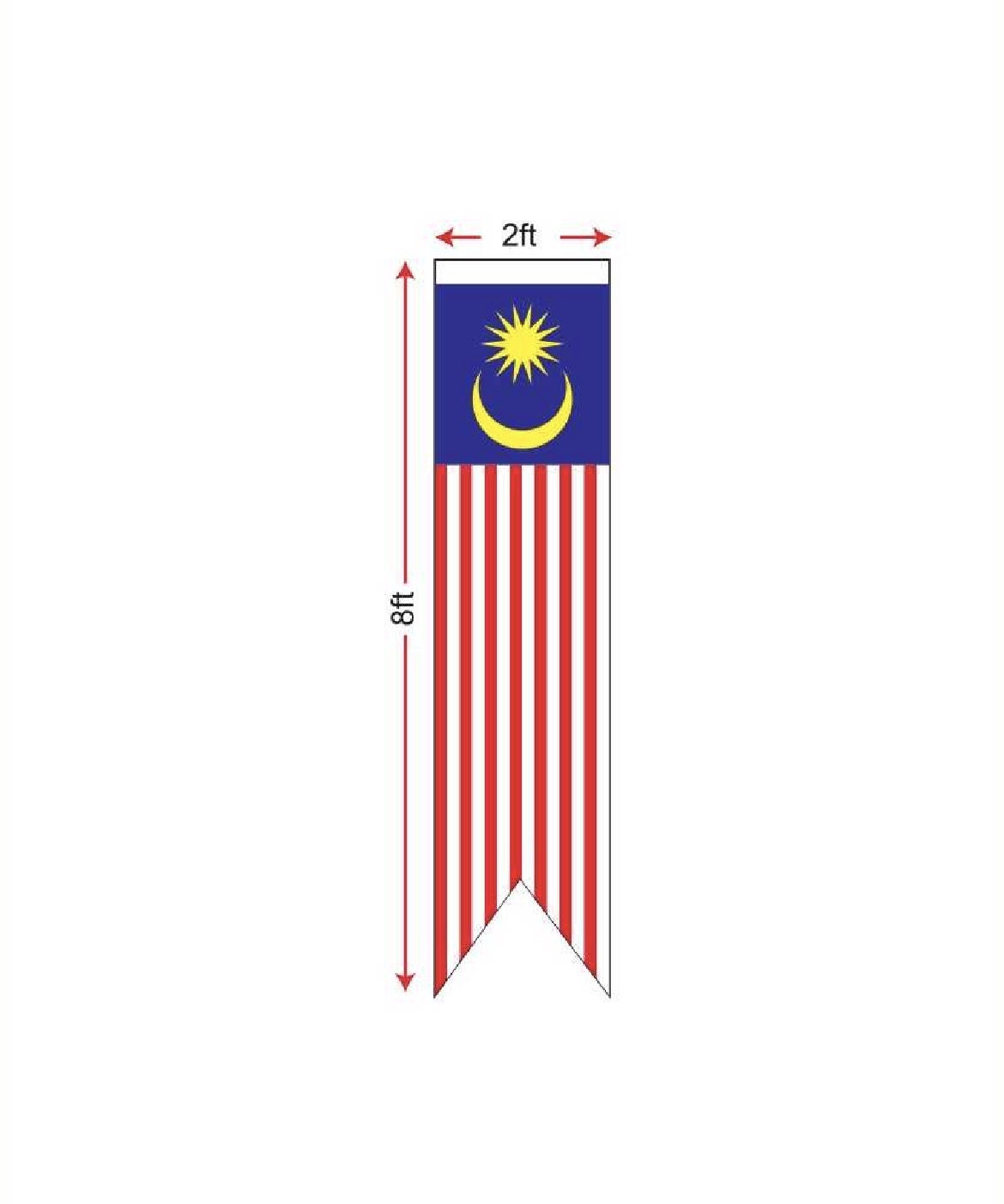 Bendera Malaysia 2x8