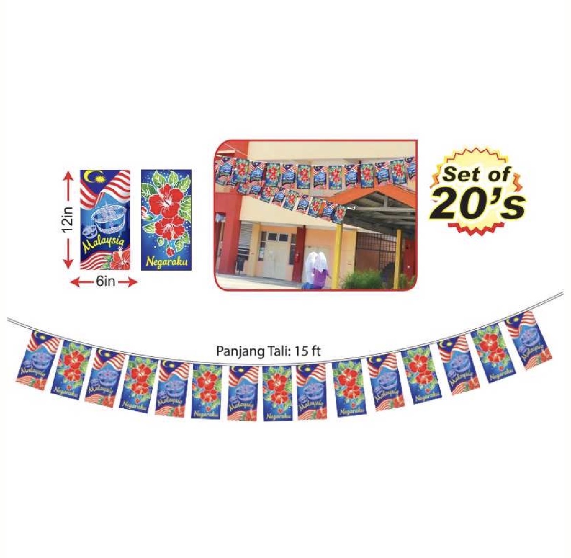 Malaysia Bunga Raya Flagline - 20’s