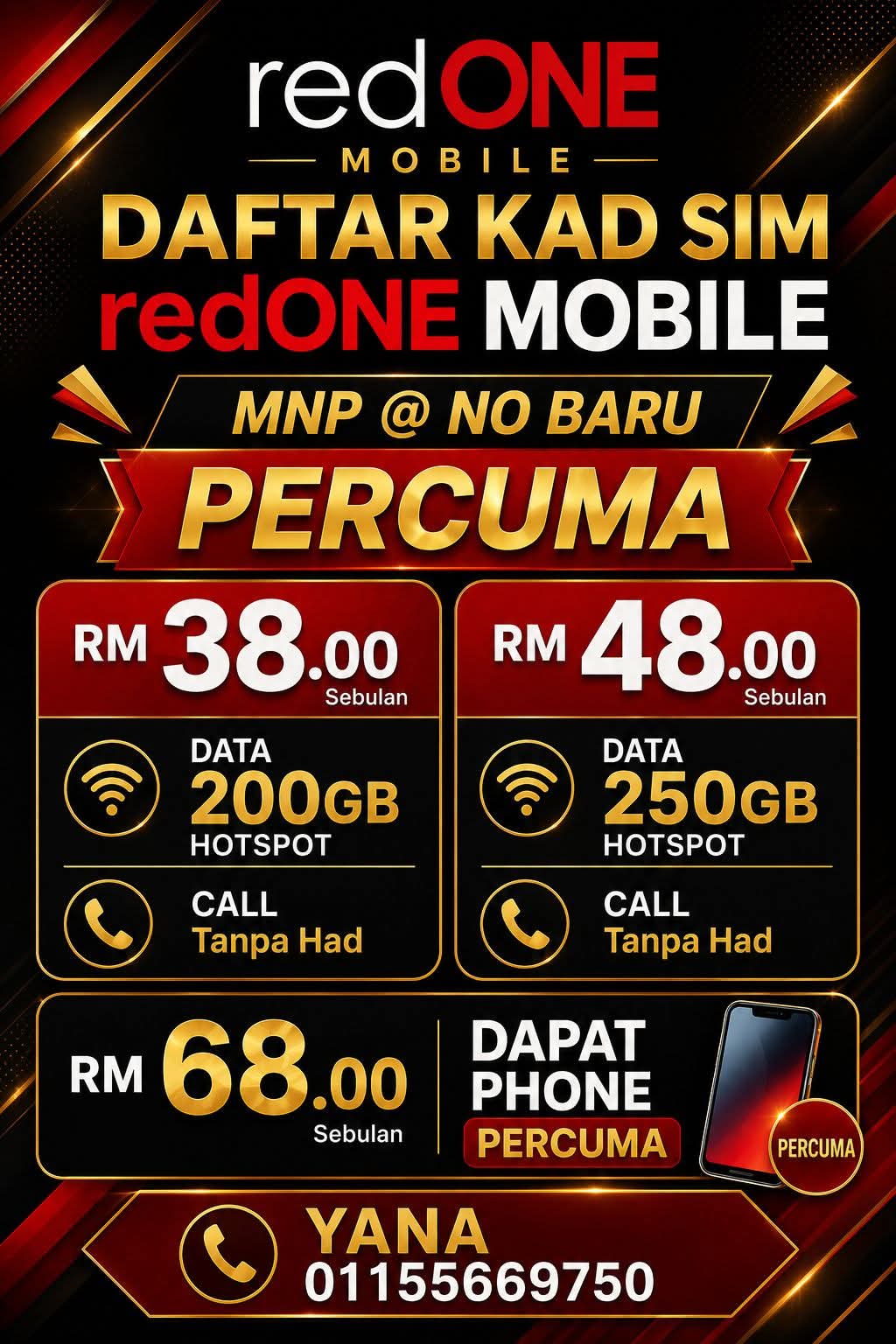 POSTPAID REDONE MURAH