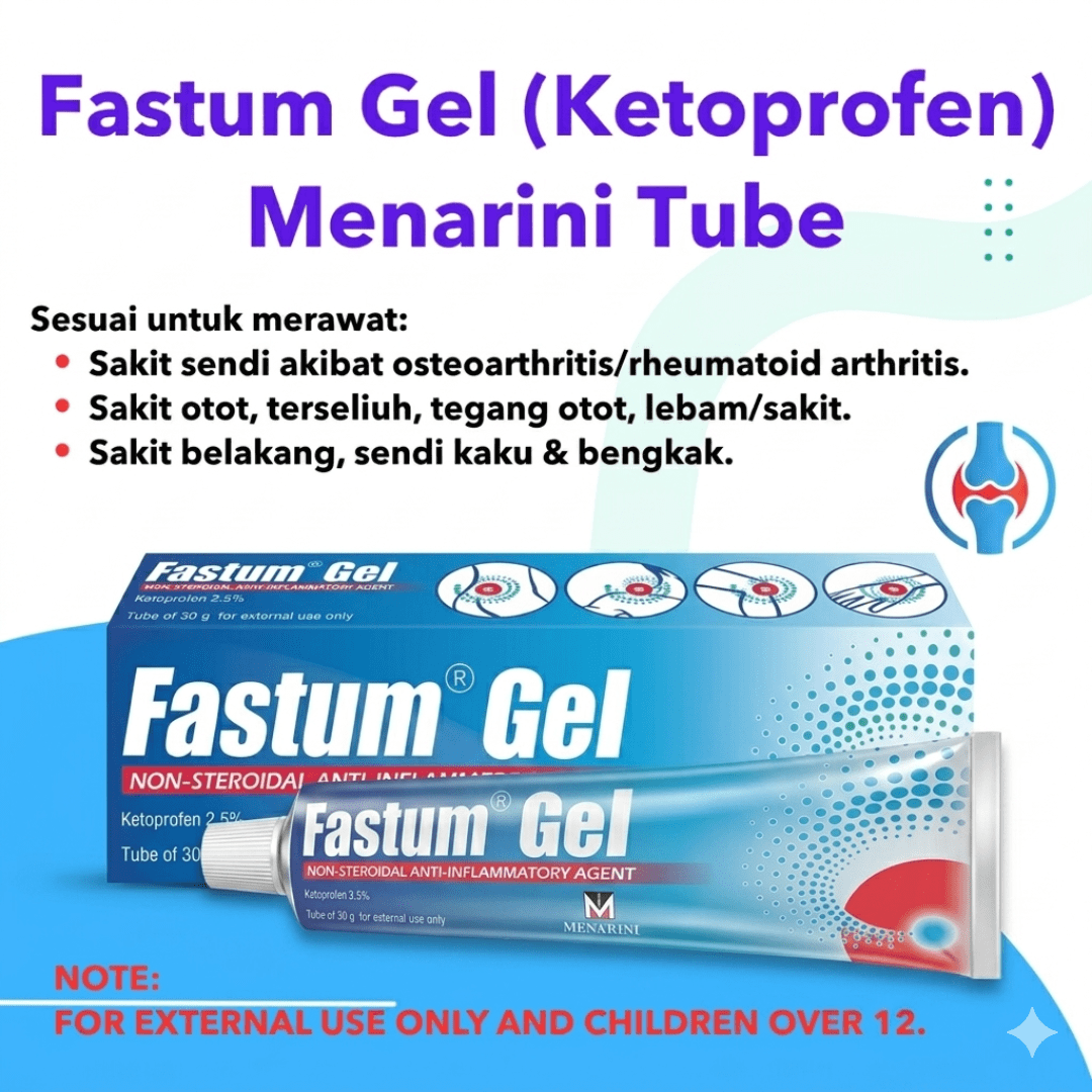 Fastum Gel (Ketoprofen) Menarini Tube