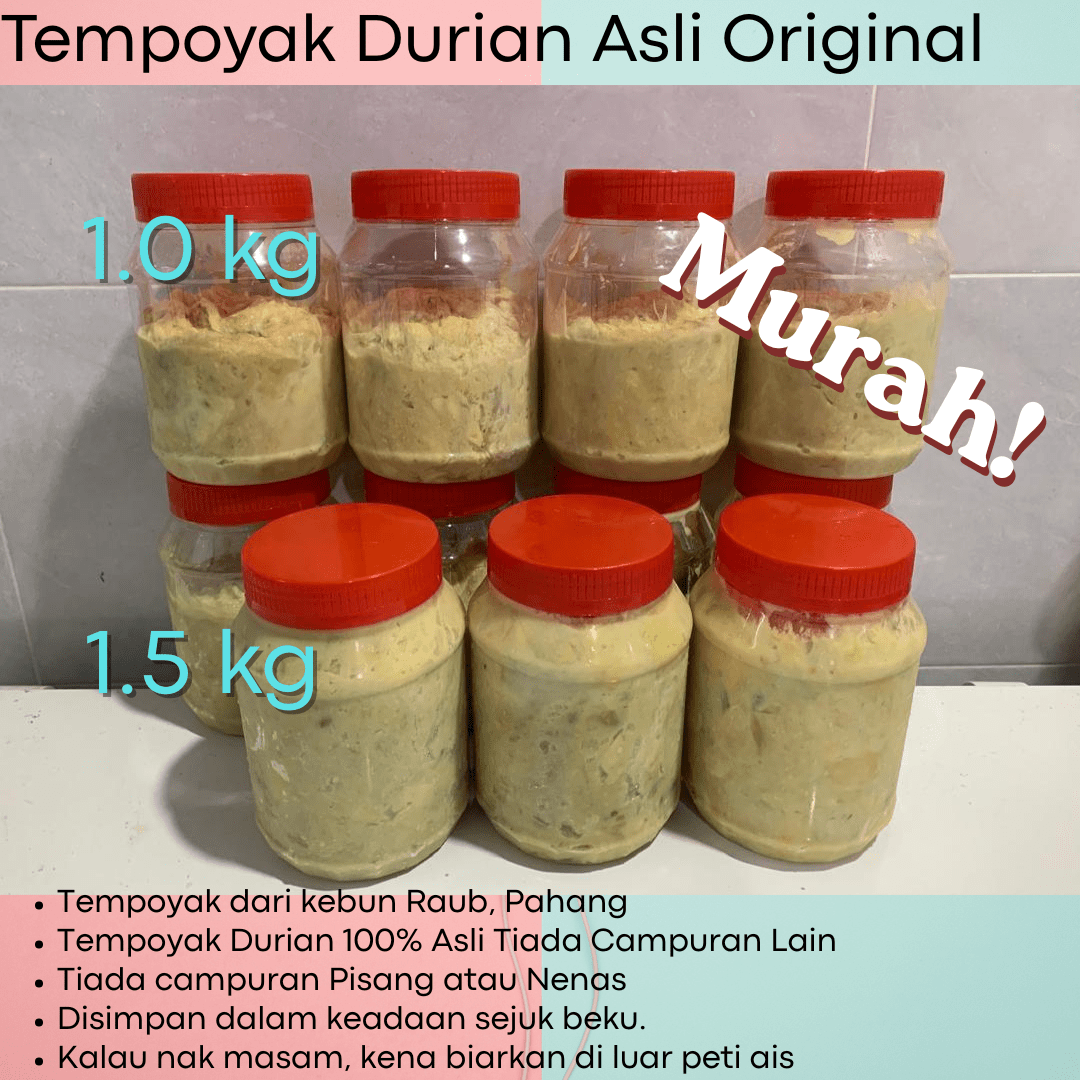 Tempoyak Durian Asli Original Murah 1kg