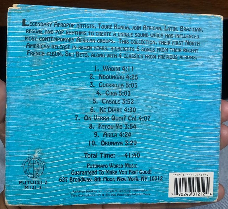 The Toure Kunda Collection CD 1996 Import Afropop