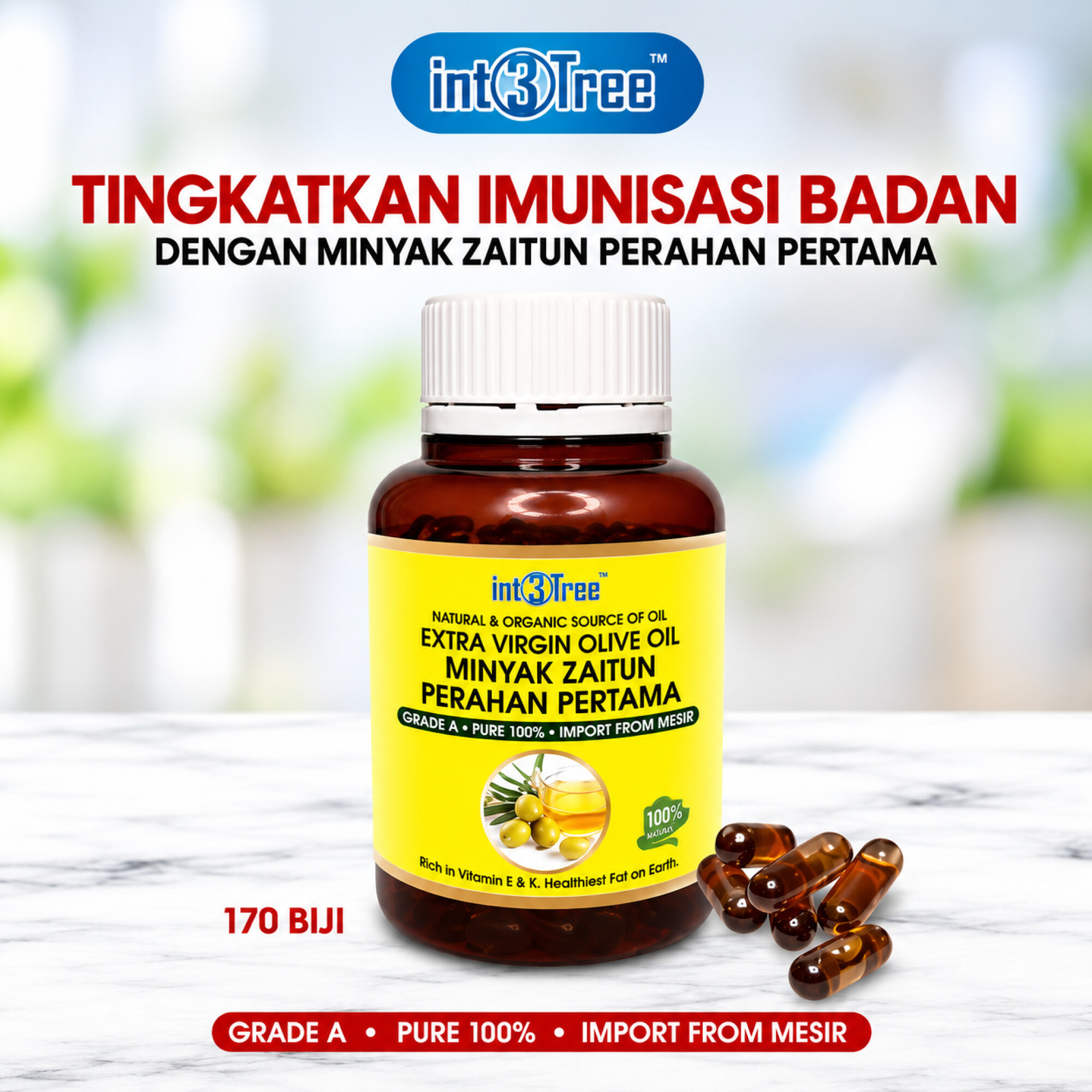 Natural & Organic Olive Oil Minyak Zaitun Original