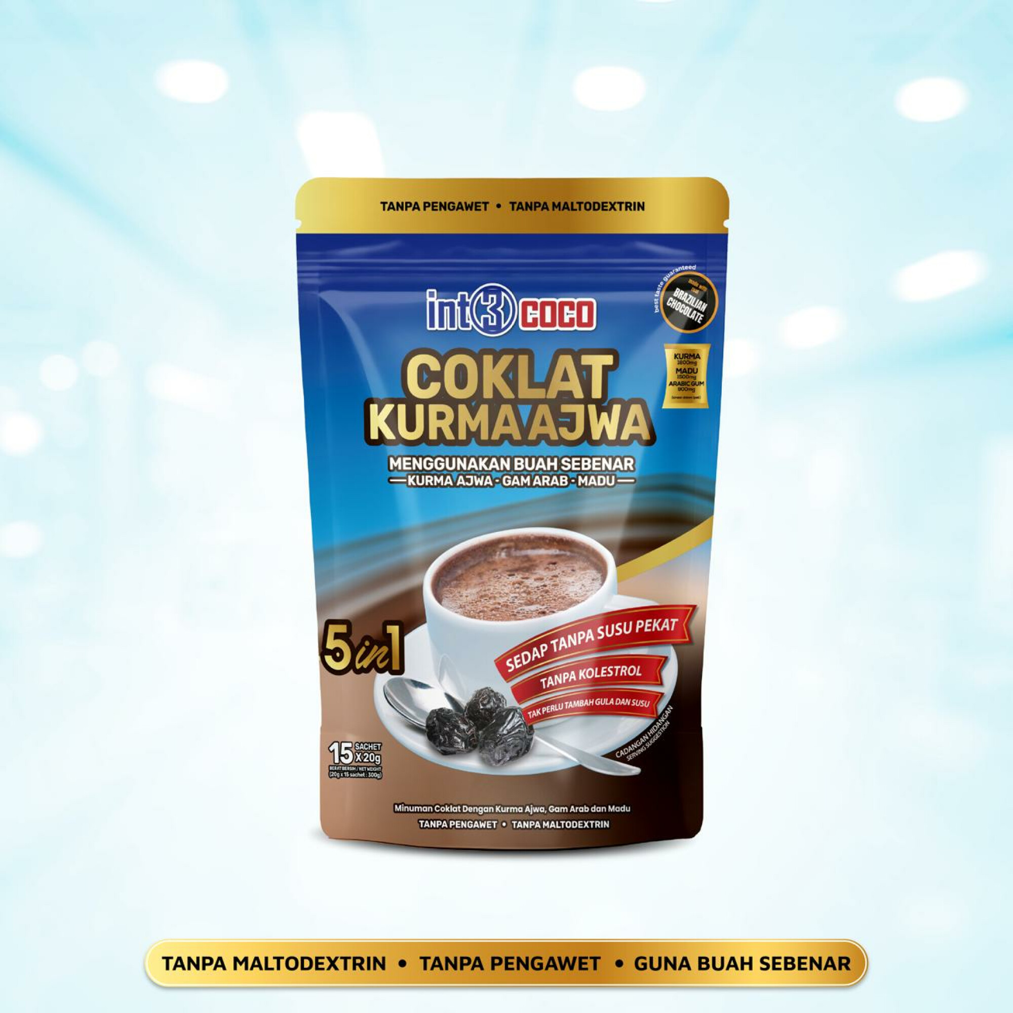 Coklat Kurma Ajwa Madu Arabic Gum 5 in 1
