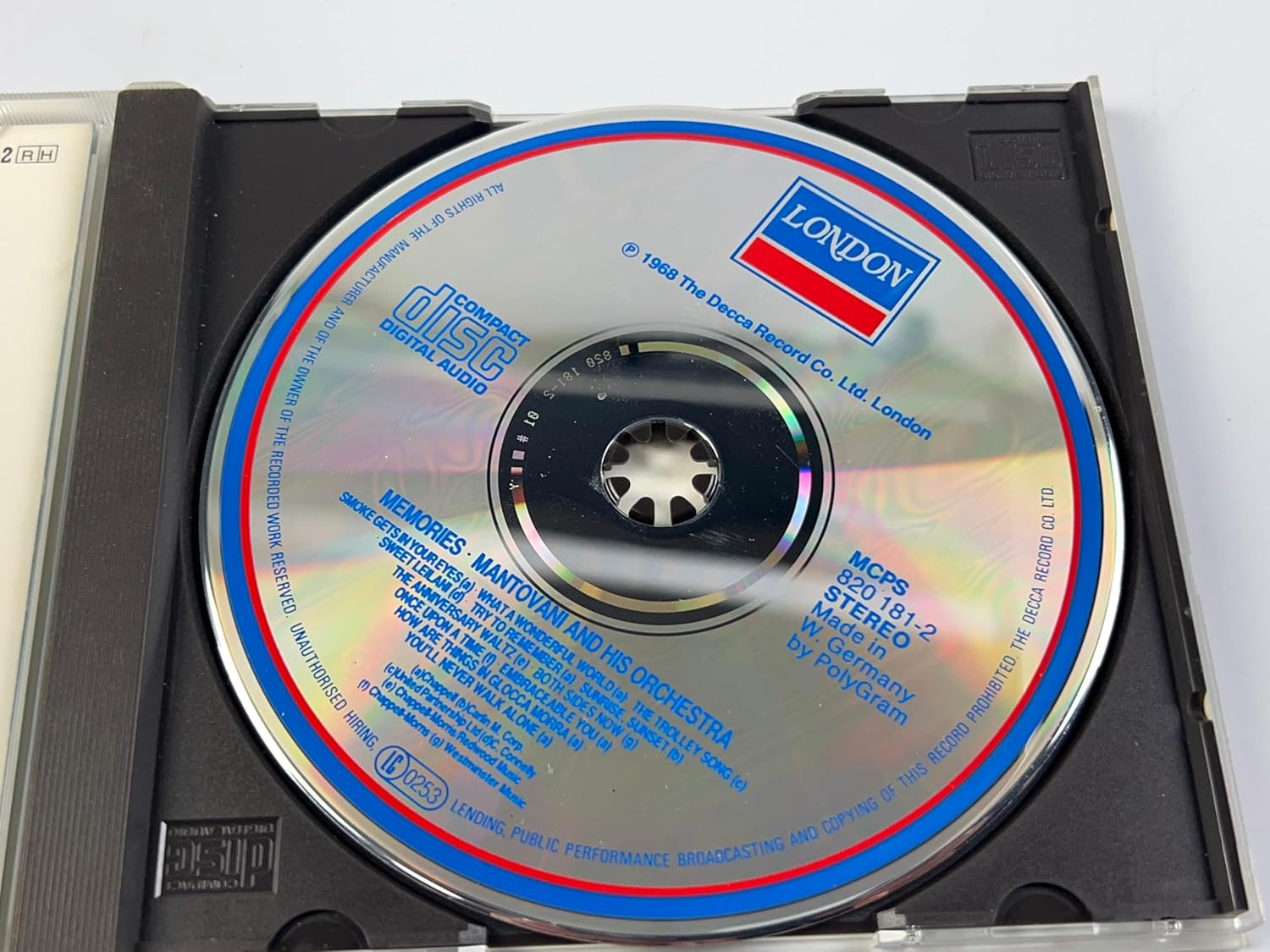 Mantovani and His Orchestra CD Memories London
