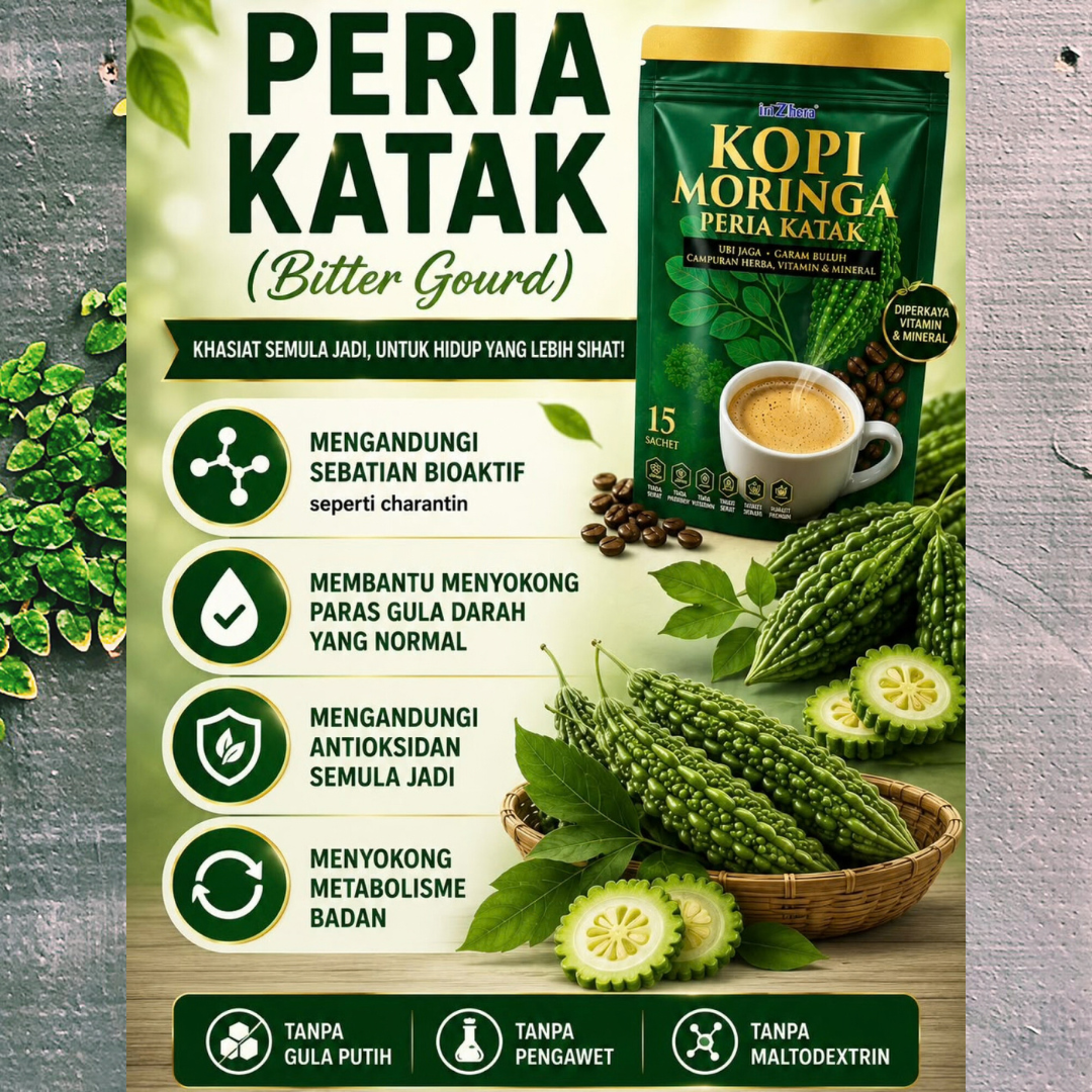 Kopi Kesihatan Moringga 25 gram X 15 sachet