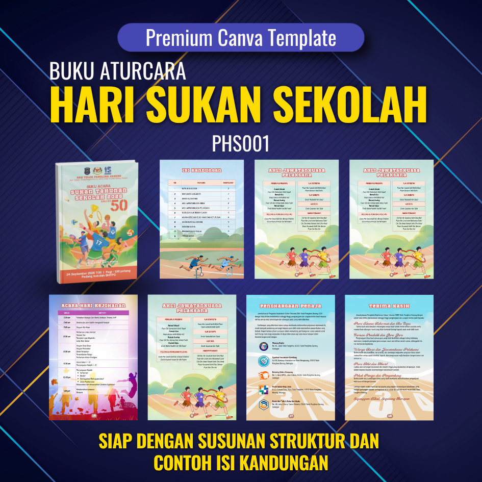 BUNDLE - Buku Aturcara Hari Sukan Sekolah BPHS001