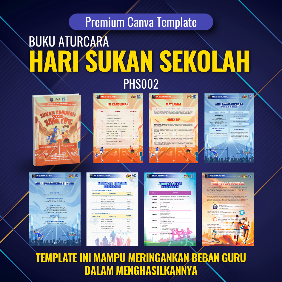 BUNDLE - Buku Aturcara Hari Sukan Sekolah BPHS001