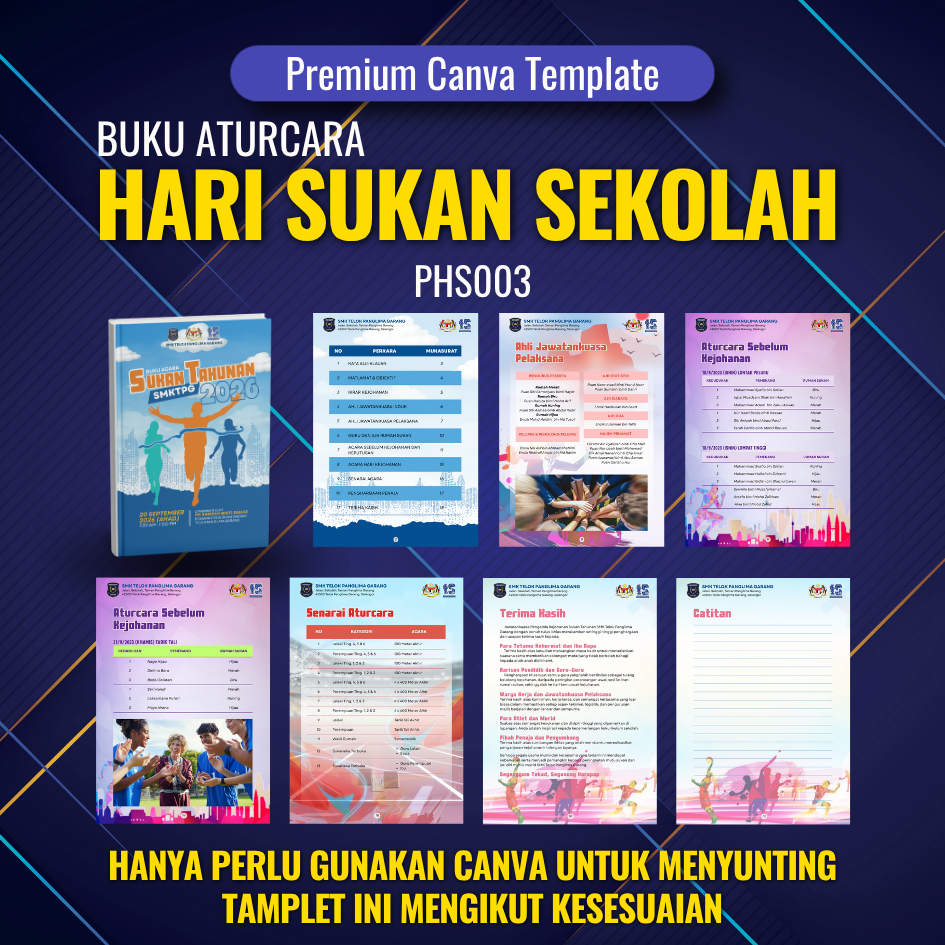 BUNDLE - Buku Aturcara Hari Sukan Sekolah BPHS001