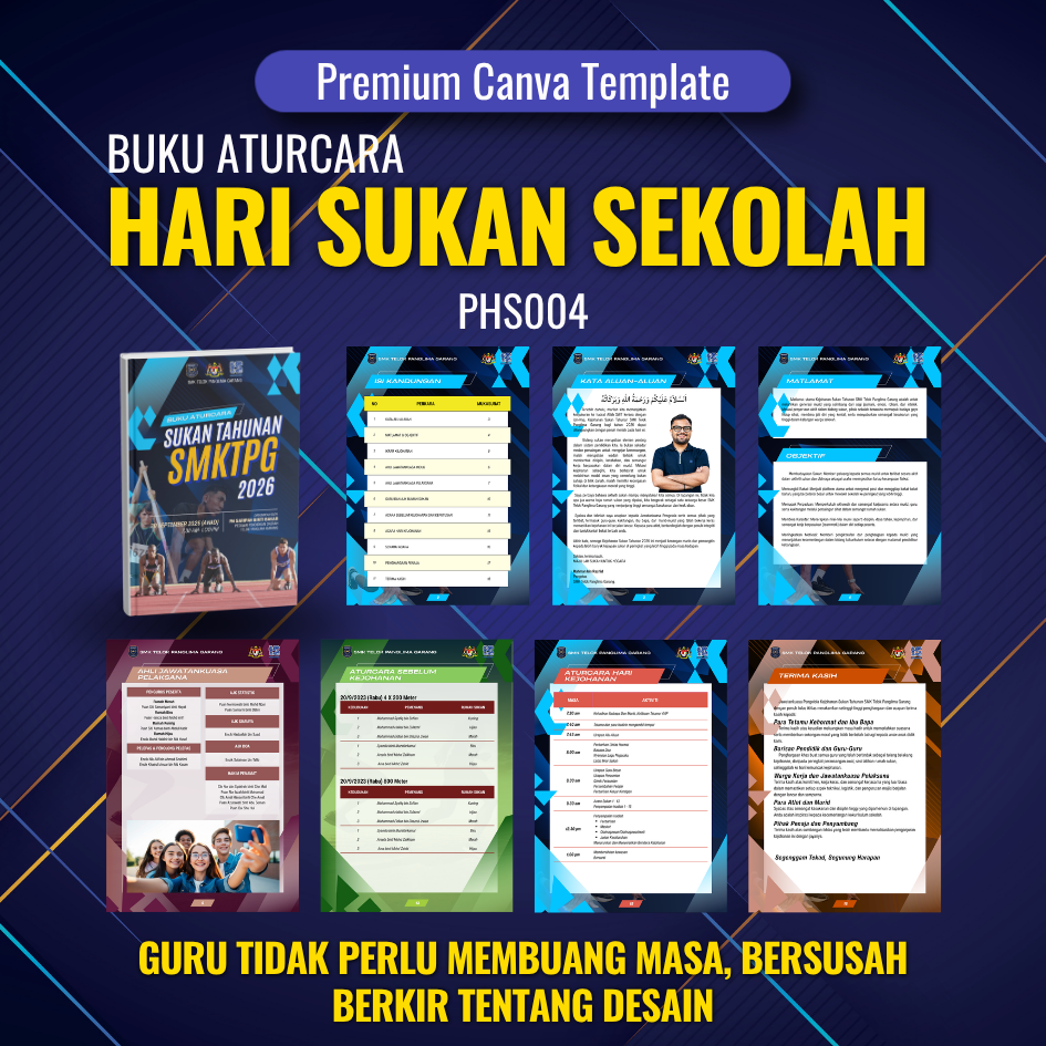 BUNDLE - Buku Aturcara Hari Sukan Sekolah BPHS001