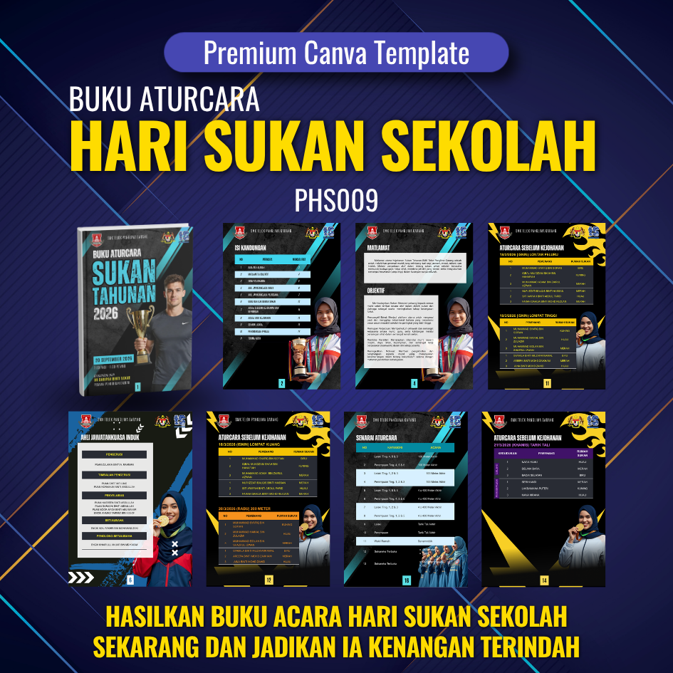 BUNDLE - Buku Aturcara Hari Sukan Sekolah BPHS001