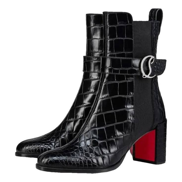 Christian Louboutin Croc Leather