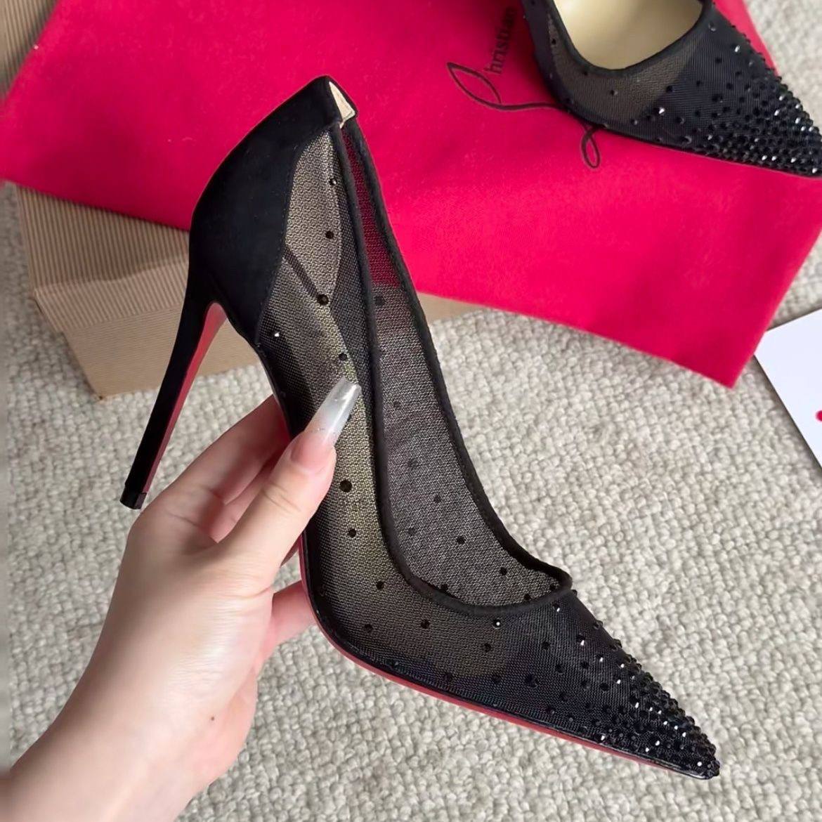 Christian Louboutin Rhinestone 