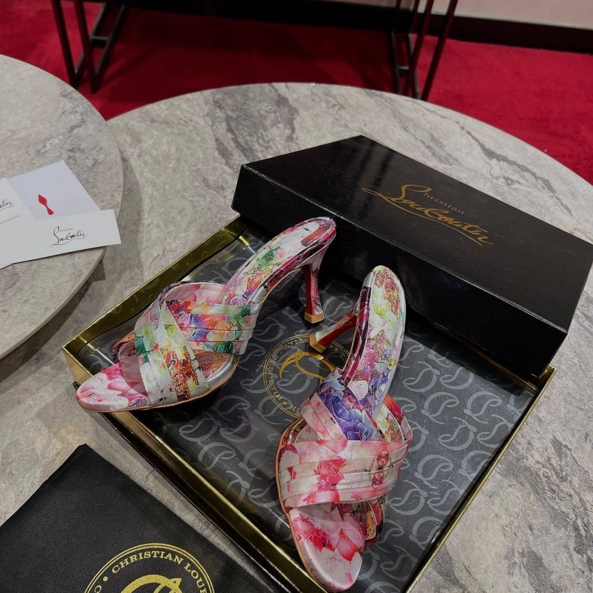 Christian Louboutin Floral Pumps