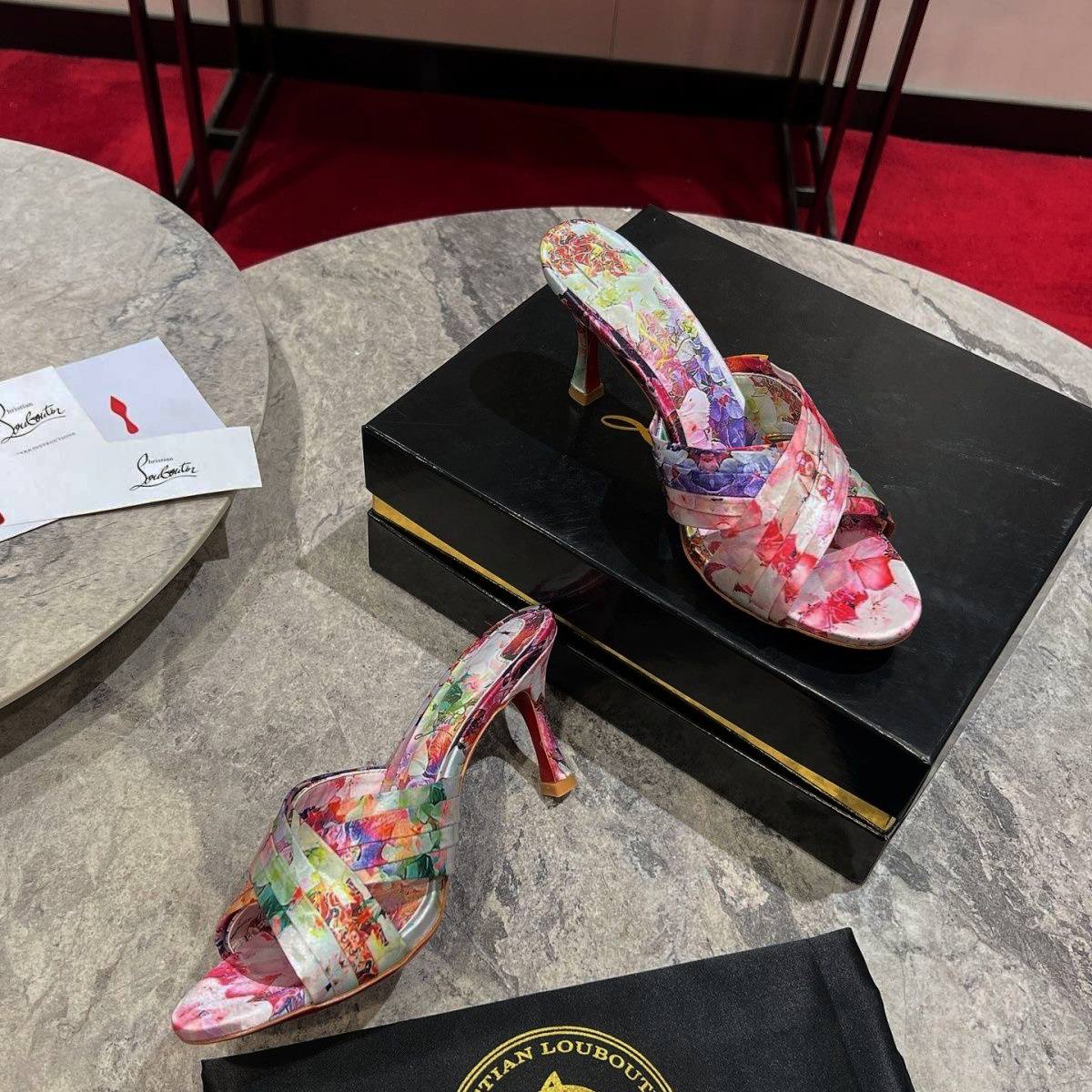Christian Louboutin Floral Pumps