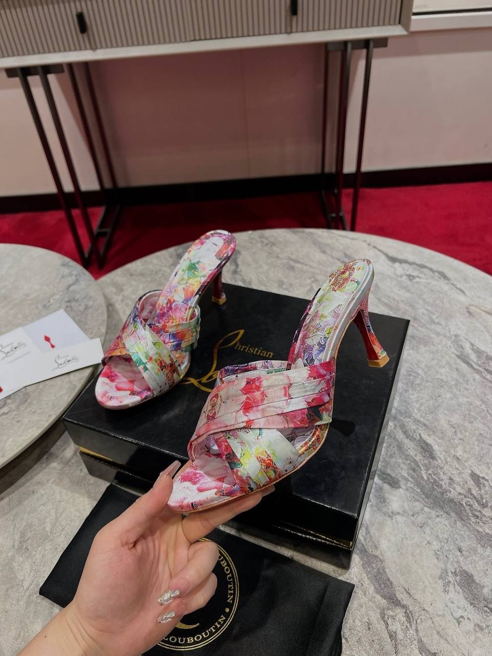 Christian Louboutin Floral Pumps