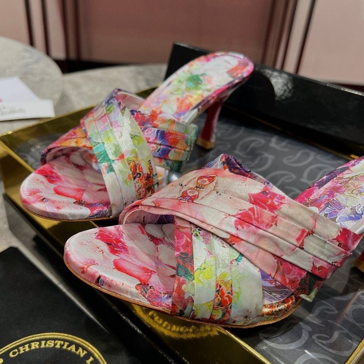 Christian Louboutin Floral Pumps