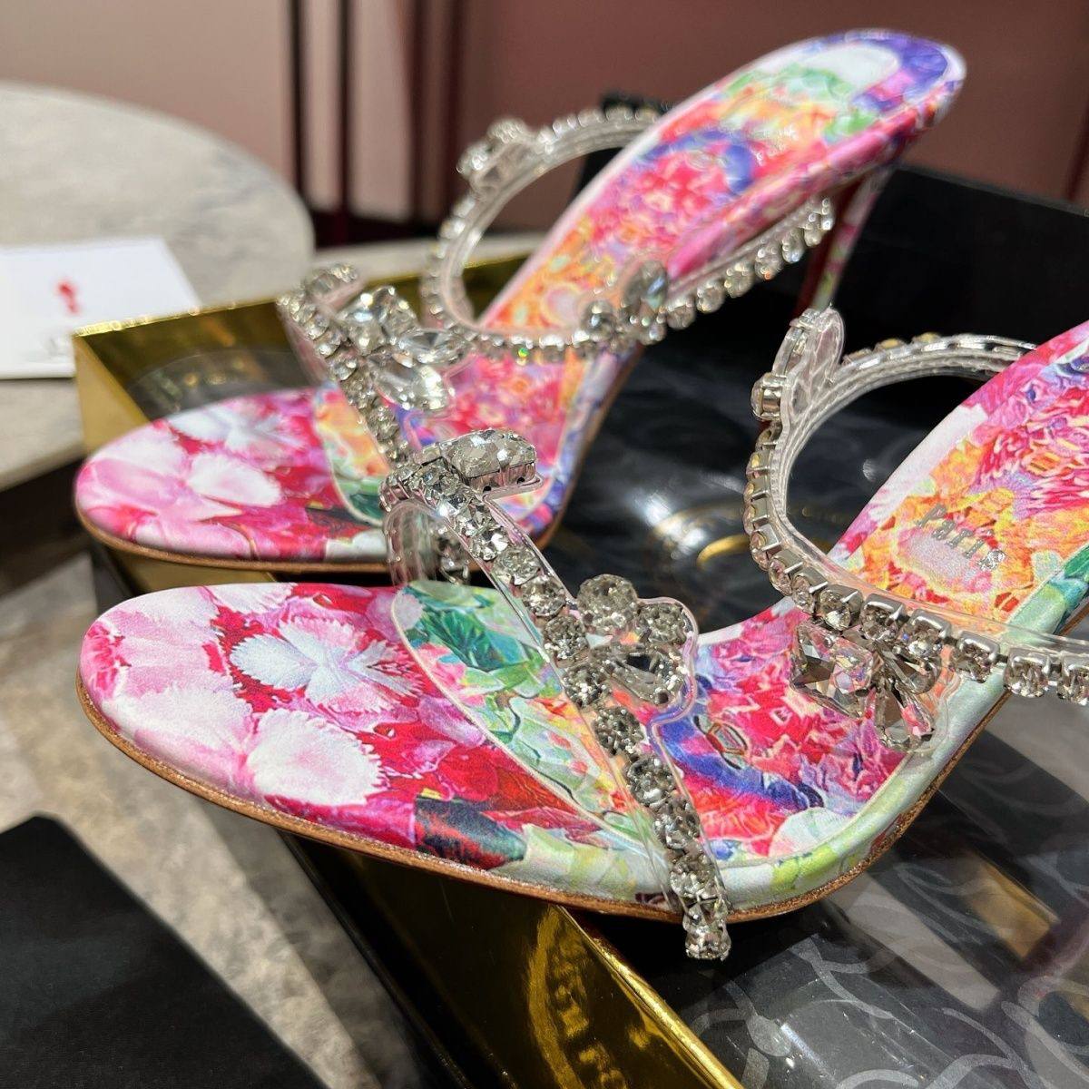 Christian Louboutin Crystal Floral