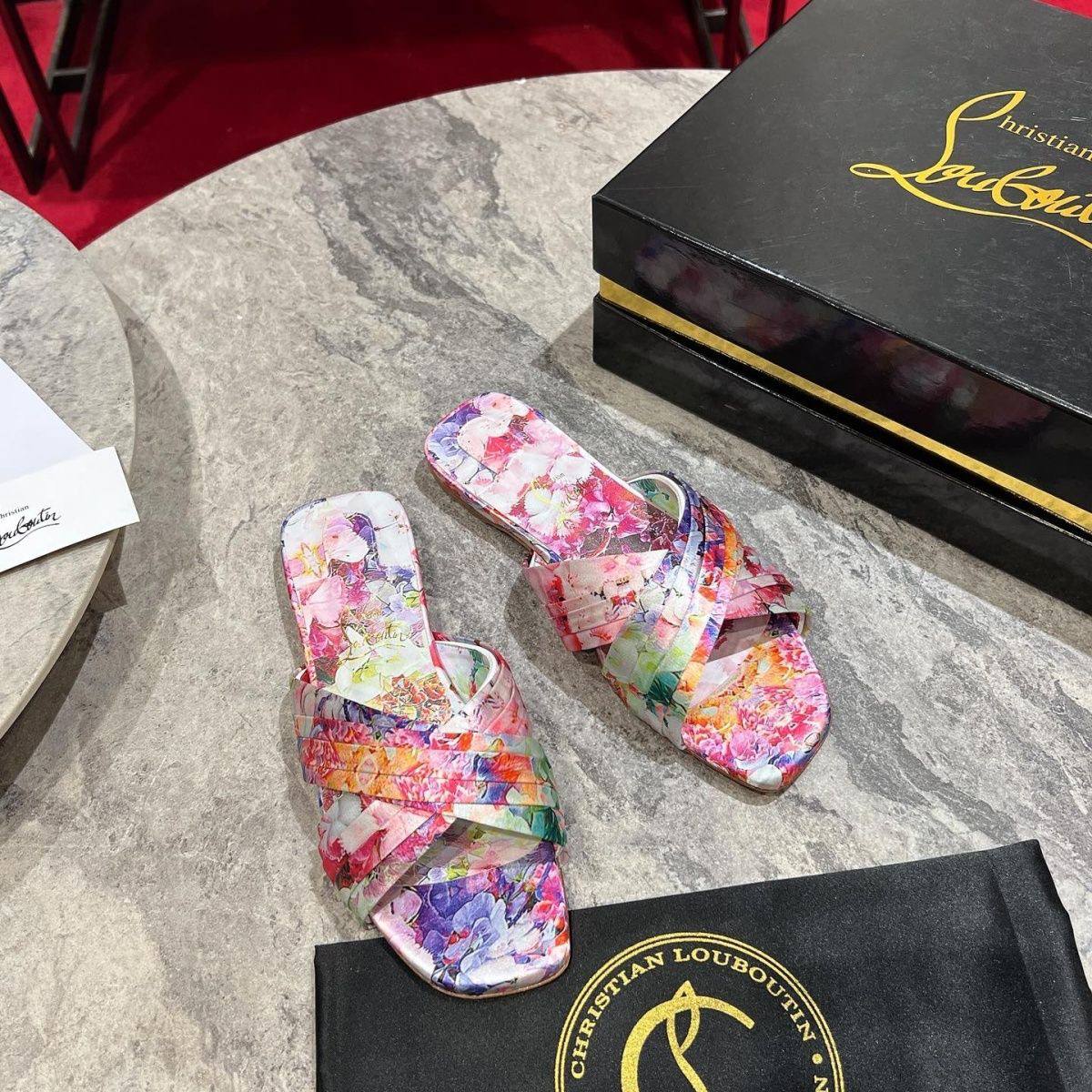 Christian Louboutin Floral Sandal