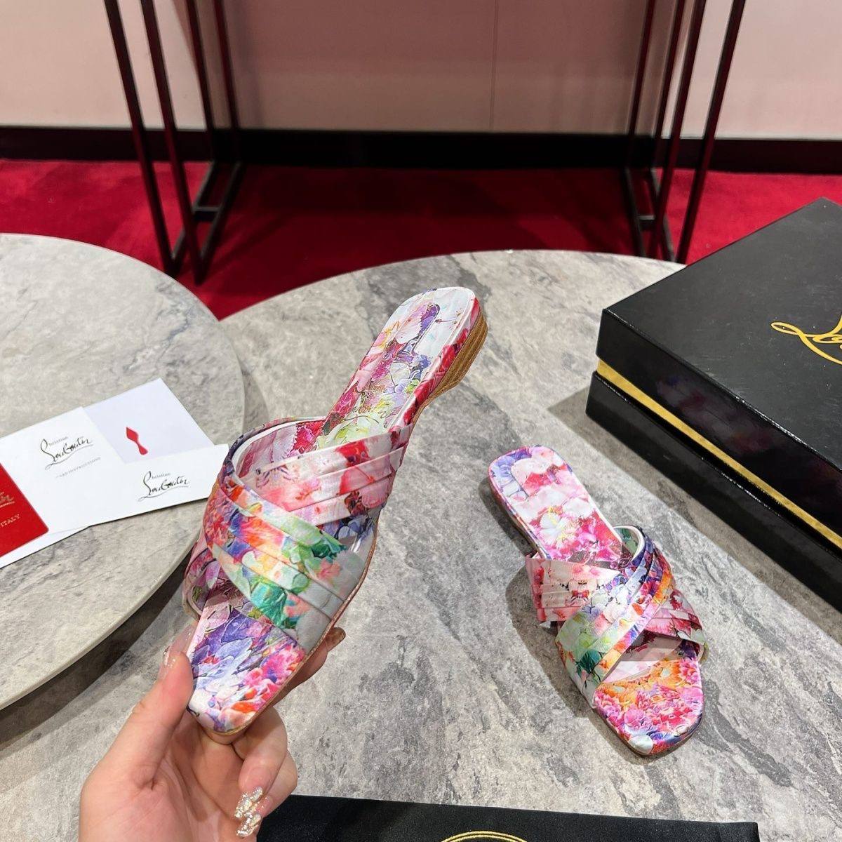 Christian Louboutin Floral Sandal