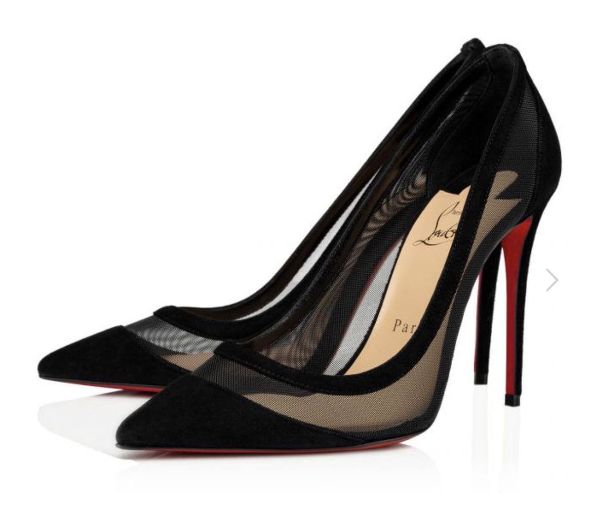 Christian Louboutin Follies Black Mesh