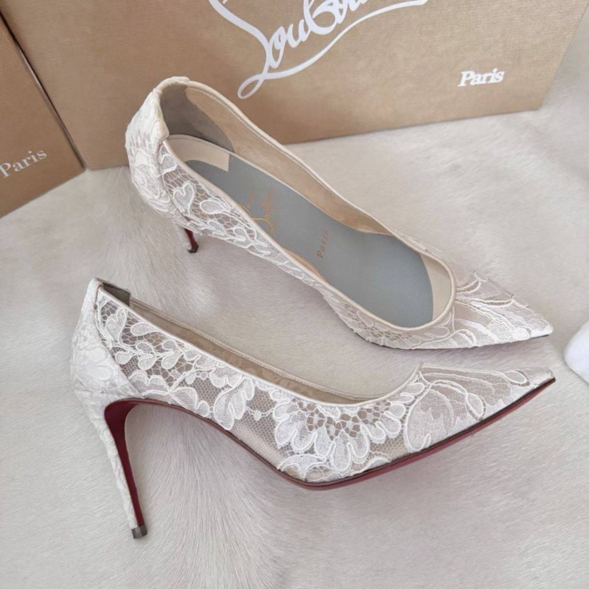 Christian Louboutin Follies White Laces