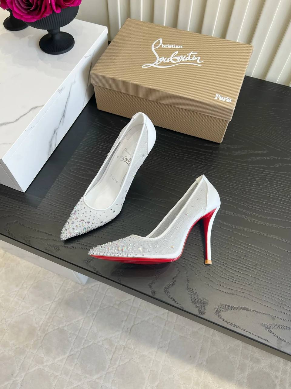 Christian Louboutin White Pumps
