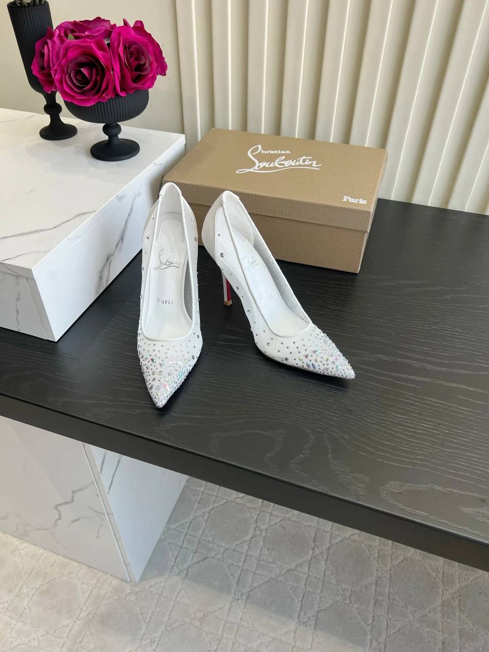 Christian Louboutin White Pumps