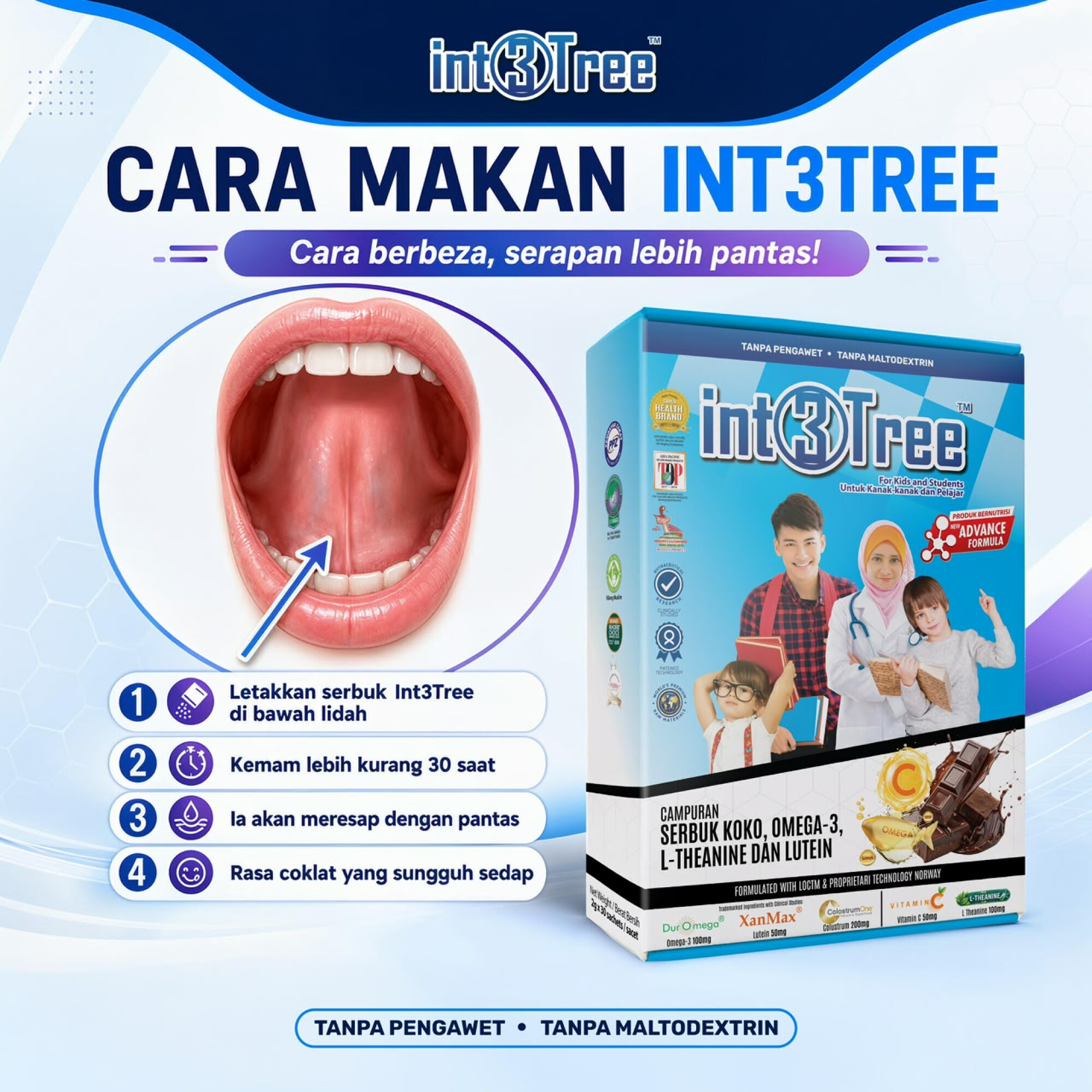 Suplemen Minda (Fokus + Emosi + Immune)