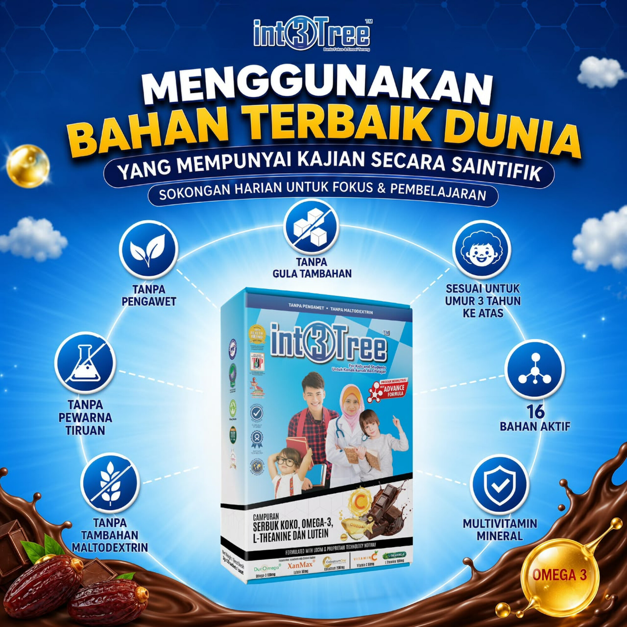 Suplemen Minda (Fokus + Emosi + Immune)