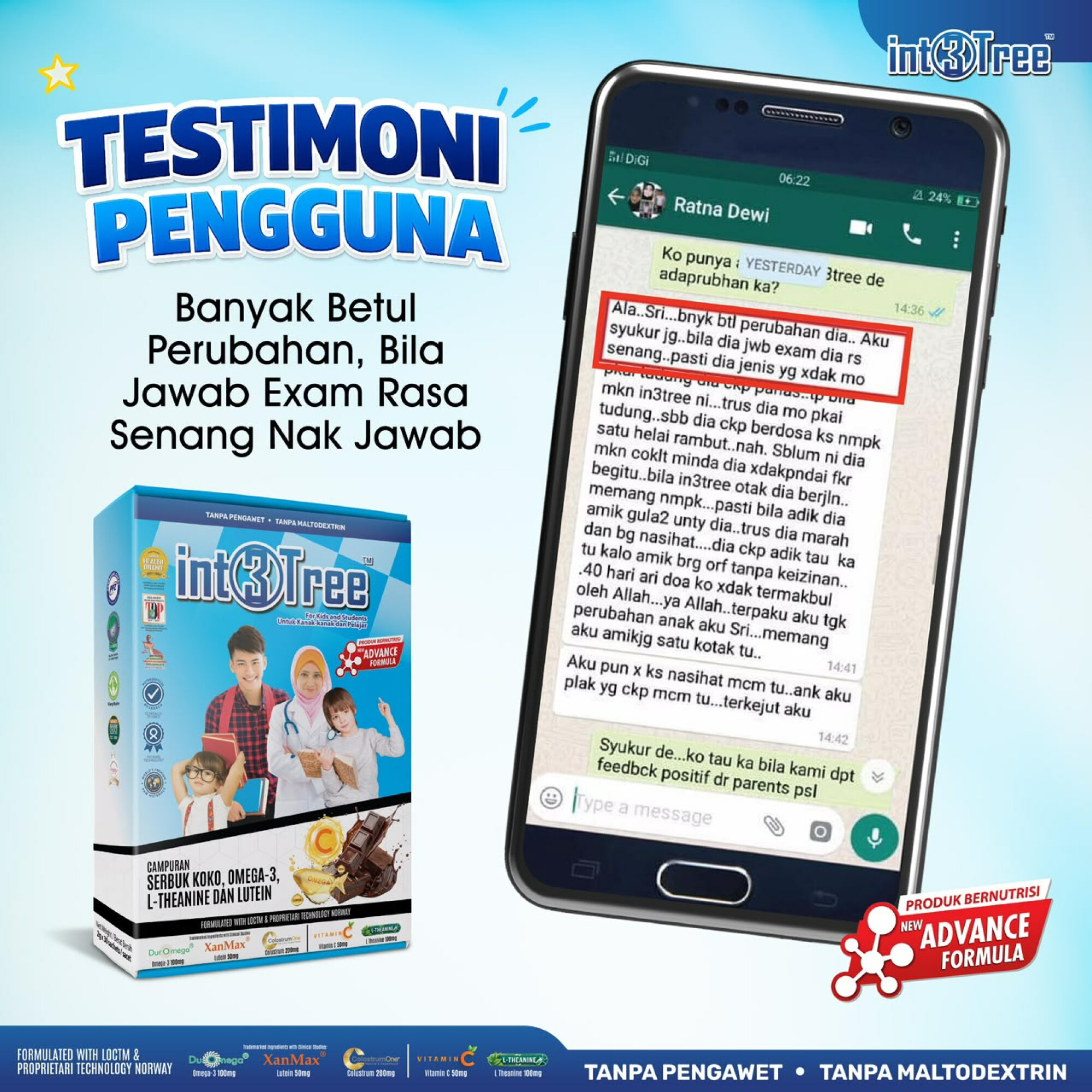 Suplemen Minda (Fokus + Emosi + Immune)