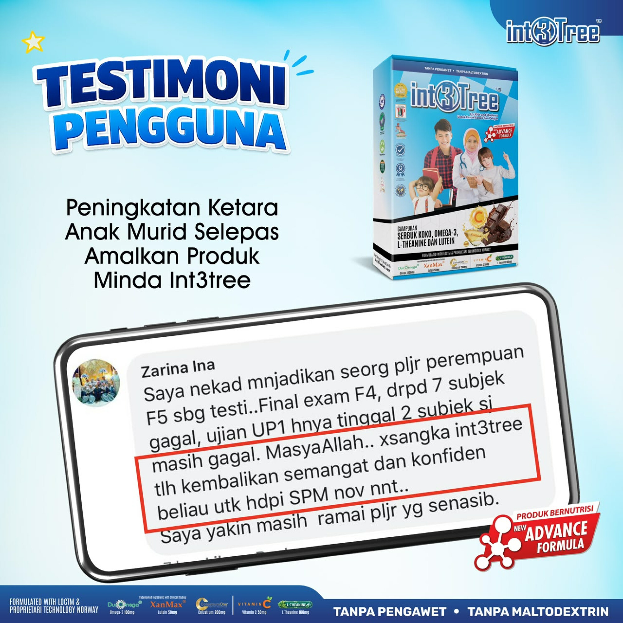 Suplemen Minda (Fokus + Emosi + Immune)