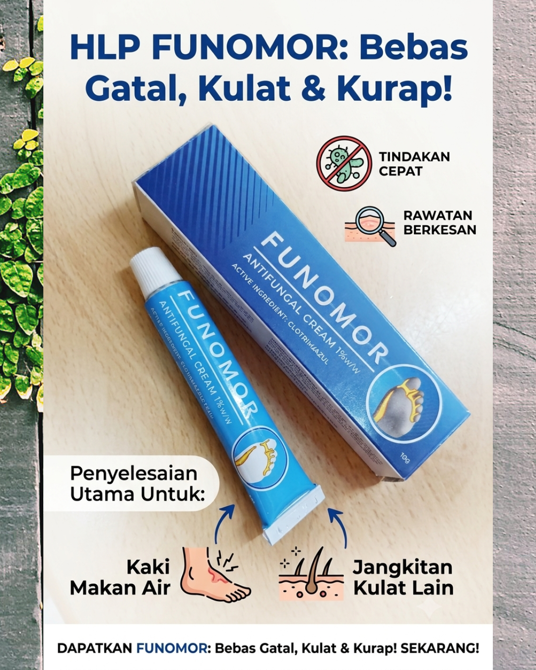 Krim Antifungal HLP Funomor (10g)