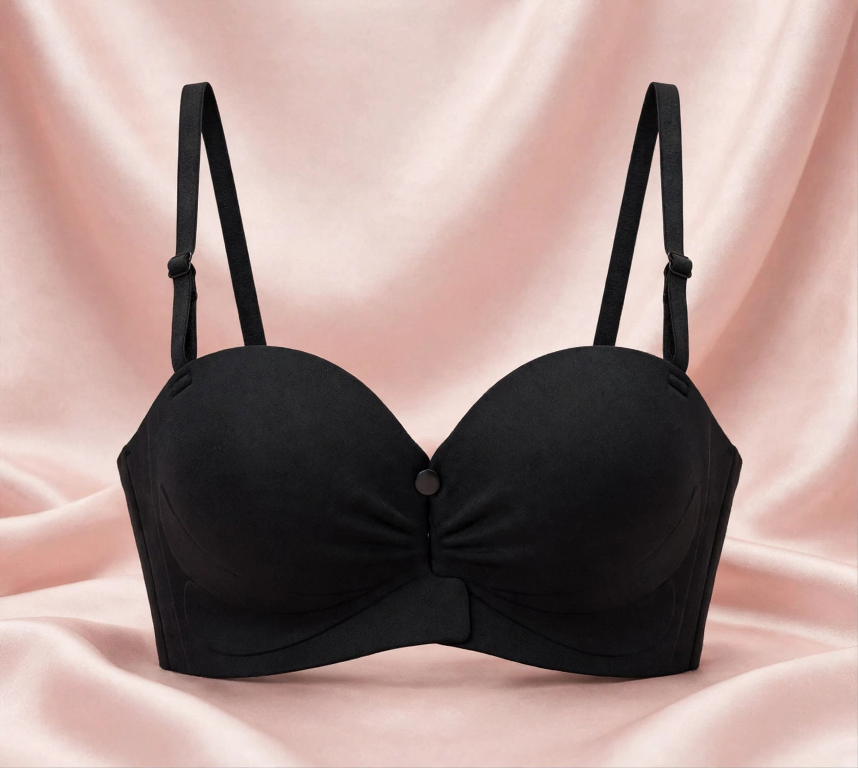 PUSH UP BRA #653 - Black, 2XL (40)
