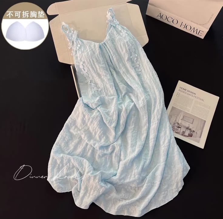 DRESS BUNGA BIRU